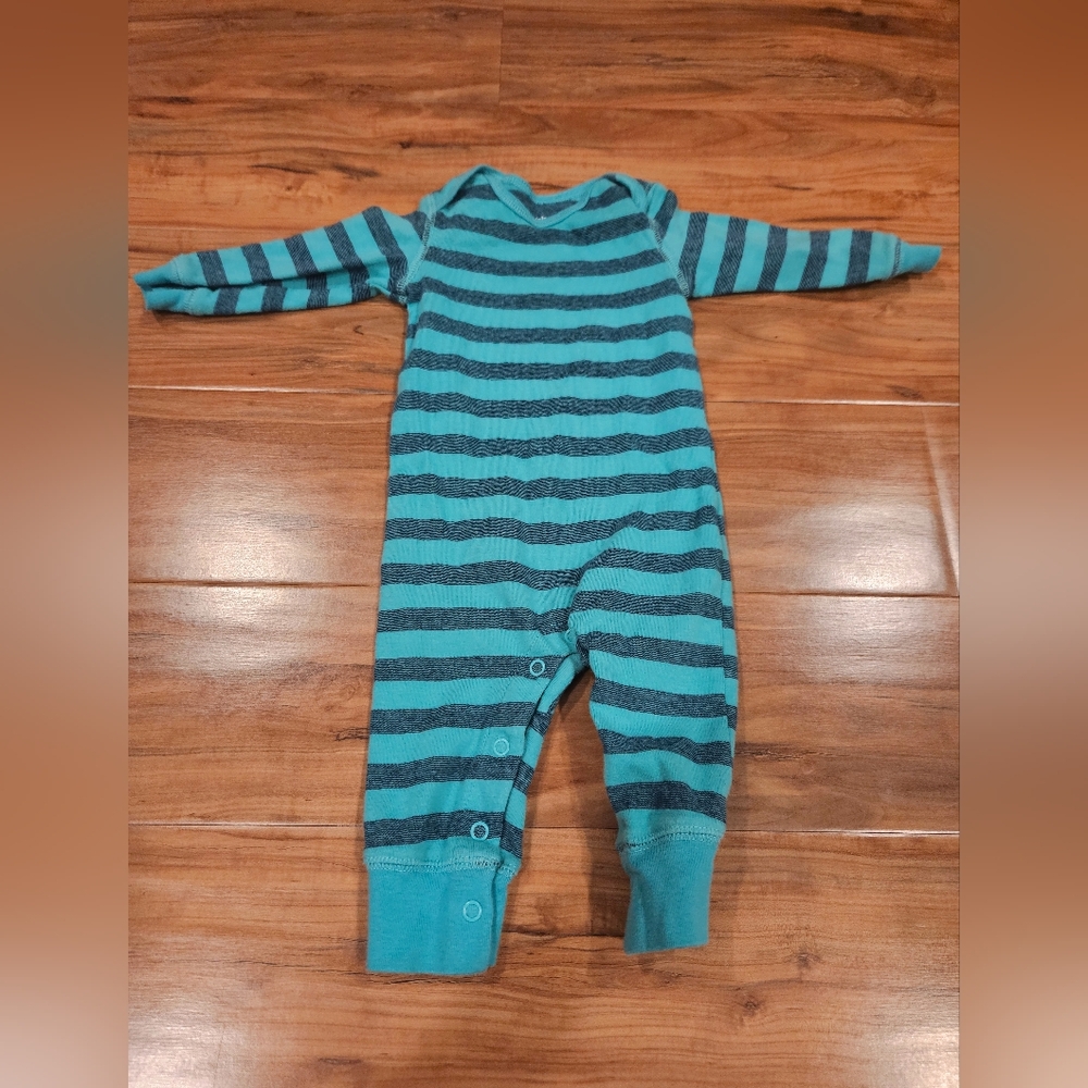 Simple joys Striped Blue 3-6 month baby One Piece